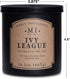Manly Indulgence Ivy League Jar Candle 16.5 oz - - White Musk, Citrus, Thyme & Lavender - Earthy Amber - Up to 60 Hour Burn - Soy Blend Wax, USA Poured