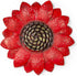 Red Sunflower Metal Flowers Wall Decor Metal Wall Art Decorations Hanging For Indoor Outdoor Home Bathroom Kitchen Room Bedroom Living Room Garden Patio Porch 12 Inch