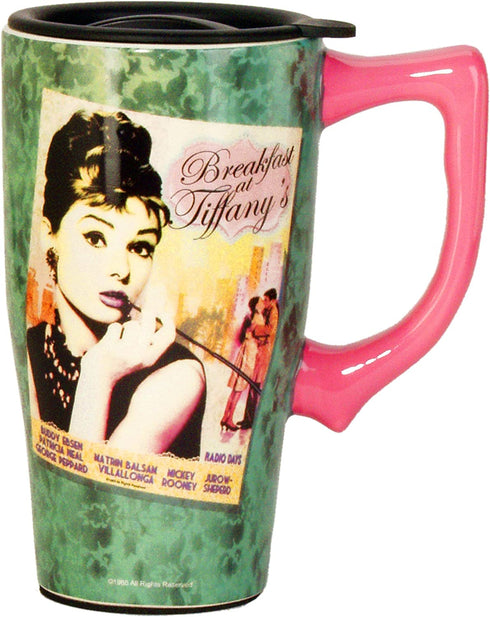 Spoontiques Audrey Tiffany Travel Mug, Green