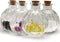MiDanggu 4 Packs Pumpkin Decorative Glass Bottles with Cork, Empty Glass Bud Vase Syrup Spice Bottles with Lids, Party Favors Decorative Bottles (7.04 Ounce?200ml?)
