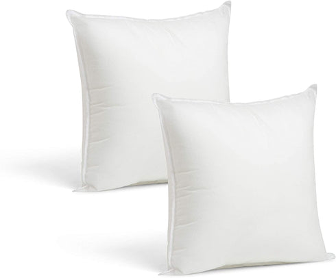 Foamily Throw Pillows Insert Set of 2-12 x 12 Insert for Decorative Pillow Covers - Made in USA - Bed and Couch Pillows