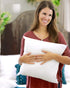 Foamily Throw Pillows Insert Set of 2-12 x 12 Insert for Decorative Pillow Covers - Made in USA - Bed and Couch Pillows