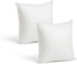Foamily Throw Pillows Insert Set of 2-12 x 12 Insert for Decorative Pillow Covers - Made in USA - Bed and Couch Pillows