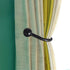 Curtain Holdback, 2pcs Wall Mounted Drapery Tiebacks with Screws, Heavy Duty Metal Decorative Window Drapery Holder Curtain Hook, Black