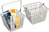 Yarlung 2 Pack Wire Storage Baskets, Small Hanging Metal Baskets Tote Farmhouse Decor Bin Organizer for Bathroom, Kitchen, Laundry Room, Removable Handle, Square, Bronze