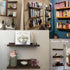 Giftgarden 16 Inch Floating Shelves for Wall Set of 3, Rustic Wall Mounted Picture Ledge Wooden Wall Shelf for Living Room Bedroom Kitchen Bathroom, 3 Different Sizes