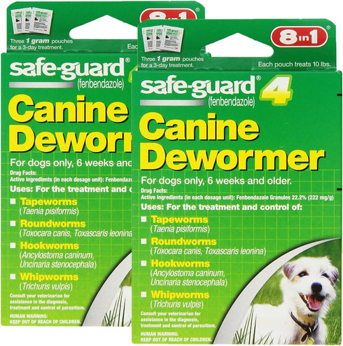 8 In 1 Safe Guard Canine DeWormer for S Dogs, 1-Gram
