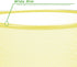 Mind Reader Set Garbage Waste Basket Recycling Bin, Round, Yellow