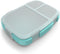 Bentgo Fresh Tray (Aqua) with Transparent Cover - Reusable, BPA-Free, 4-Compartment Meal Prep Container with Built-In Portion Control for Healthy At-Home Meals and On-the-Go Lunches