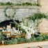 Artificial Eucalyptus Garland Plants with Willow Leaves, 6.5 Ft Faux Hanging Eucalyptus Leaves Greenery Garland 2 Packs for Wedding Backdrop Wall Home Decor, Dark Green