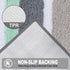 HEBE Non-Slip Bathroom Rugs Mat Soft Microfiber Bath Mats for Bathroom Absorbent Bath Floor Rug Machine Washable ,20"x32"