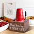Zingoetrie Natural Solo Cup Holder, Wooden Party Cup Organizer Storage Party Cup Dispenser Cup Mark Your Cup and Drink Up for Bathroom Kitchen Bar Counter Rustic Farmhouse Home Party Decor