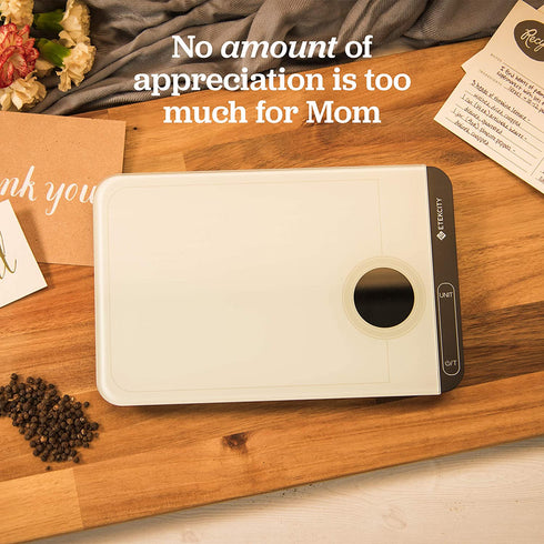 Etekcity Food Kitchen Scale, Digital Grams and Oz for Cooking, Baking, Weight Loss, Meal Prep, Shipping, and Dieting, 11lb/5kg, White
