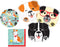 Puppy Dog Themed Party Supplies: Bundle Includes Shaped Dinner Plates, Dessert Plates, and Luncheon Napkins for 8 People
