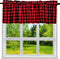 2 Pack Buffalo Check Plaid Window Valances Red and Black Farmhouse Design Window Treatment Decor Curtains Rod Pocket Valances for Kitchen/Living Room 16" x 56"