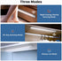 LED Closet Lights, 160-LED Under Cabinet Lighting 39cm Motion Sensor Light Indoor with 3 Colors Stick-On Night Light with Large Battery for Cabinet, Stairs, Kitchen, Hallway(3 Modes, 3600mAh, 300lm)