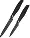 Dura Living 2-Piece Kitchen Knife Set - Nonstick Titanium Plated Stainless Steel Ultra Sharp 5 Inch Utility , 3.5 Inch Paring Multipurpose Cooking Knives With Matching Blade Guards