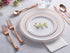 Stock Your Home Rose Gold Forks 125 Pack Disposable Cutlery Heavy Duty Plastic Fork Silverware Set for Catering Events, Parties, Dinners, Weddings, Receptions and Everyday Use