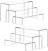 ANDGOO Display Risers, 6 Pcs Rectangular Clear Acrylic Showcase Collectibles Display Stands Suitable for Retail Shoe Showcase Jewelry Funko Pop Figures