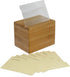 Oceanstar Bamboo Recipe Box with Divider, Natural, 6.80" W x 4.90" D x 5.10" H