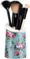 Premium Leather Makeup Brushes Cup, Pen Pencil Desk Holders, Office & Home Organizer, Make Up Brush Pot