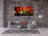 Pyradecor 3 Piece Giclee Canvas Prints Wall Art Paintings Ready to Hang for Living Room Home Decor - Red Maple Trees Large Modern Stretched and Framed Contemporary Landscape Pictures on Canvas Artwork