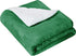 Amazon Basics Kids Ultra-Soft Micromink Sherpa Blanket - Twin, Grass Green