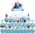 21 Decorations for Frozen Cake Topper Cupcake Toppers Set Decorations Birthday Party Topper for Children