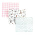 Hudson Baby Unisex Baby Cotton Muslin Swaddle Blankets, Enchanted Forest 3-Pack, One Size