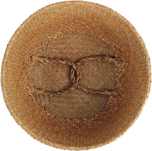 BlueMake Woven Seagrass Belly Basket for Storage Plant Pot Basket and Laundry, Picnic and Grocery Basket (Large, Original)
