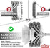 Grill Brush and Scraper Bristle Free Safe BBQ Brush for Grill 18'' Stainless Grill Grate Cleaner - Safe Grill Accessories for Porcelain/Weber Gas/Charcoal Grill Gifts for Grill Wizard