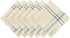 DII Kitchen Essentials Everyday French Stripe Tabletop Collection, Napkin Set, 20x20, Taupe/Nautical Blue, 6 Piece