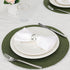 HODJOY placemat, Round Woven placemat for Indoor and Outdoor, 15", Set of 6 (Olive)