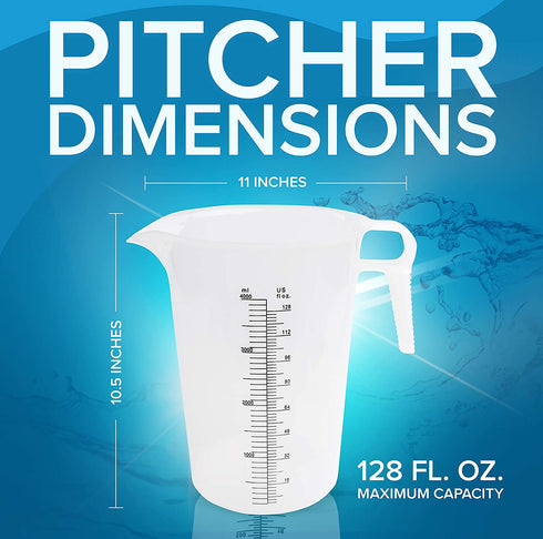 ACCUPOUR 64oz Plastic Measuring Pitcher, Large Measuring Pitcher, Great Oil Measuring Cup