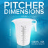 ACCUPOUR 64oz Plastic Measuring Pitcher, Large Measuring Pitcher, Great Oil Measuring Cup