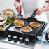 GreenLife Soft Grip Diamond Healthy Ceramic Nonstick 11" Griddle Pan, PFAS-Free, Dishwasher Safe, Black
