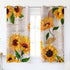 YUMOING Hand Drawn Vibrant Yellow Watercolor Sunflowers Kitchen Curtains Window Curtain Tiers for Caf©, Bath, Laundry, Living Room Bedroom 26 X 39 Inch 2 Pieces