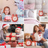Strawberry Alarm Clock for Kids, Cute Alarm Clock for Heavy Sleepers with Backlight,Loud Twin Bell Alarm Clock for Bedroom Decoration (Red)