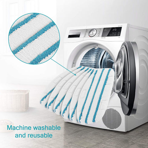 LINNIW 6 Pack Replacement Steam Mop Pads Compatible for PurSteam ThermaPro 10-in-1