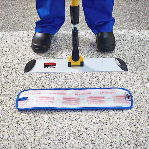 Rubbermaid Commercial Mop Head for Microfiber Mop, Single Sided 18 Inch Damp Room Mop Pad