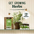 Herb Garden Seeds for Planting - 10 Culinary Herb Seed Packets Kit, Non GMO Heirloom Seeds, Plant Markers, Wood Gift Box - Home Gardening Gifts for Gardeners