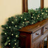 OasisCraft 9FT Pre-lit Christmas Garland, Battery Operated with 50 LED Lights, Xmas Garland with Pine Cones and Timer, Christmas Holiday for Indoor & Outdoor