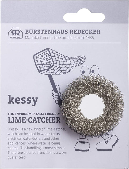 REDECKER Stainless Steel Lime Catcher Kessy, Environmentally Friendly Lime Scale Remover, 1-3/4 inches, Made in Germany