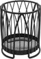 Spectrum Diversified Twist Round Holder & Kitchen Countertop Organizer Cooking Utensil Crock for Kitchen Organization & Storage, Cutlery & Flatware Caddy, Black