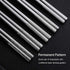 Metal Chopsticks Reusable 18/10 Stainless Steel Chopsticks Multipack Dishwasher Safe Chop Sticks Square Fancy Laser Engraved Non-slip Korean Chopstick for Cooking Eating 9.45 Inches 5 Pairs Gift Set