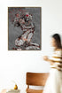 African Black Girls Wall Art Black Queen Wall Art Black Girls Music Hair Art Canvas Poster Black Woman Flower Wall Art Painting Black Queen For Bathroom Living Room Decoration Frameless 16x24 Inch