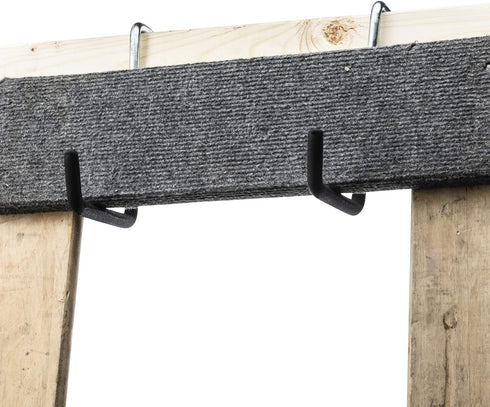 Evenu Rafter Hanger Hook, Large Heavy Duty Holder for Hanging Over Wall or Ceiling Rack, No Screw, Adhesive, Suction or Drilling Needed, Grey, 4 Pack