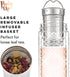 Pinky Up Blair Travel Infuser Mug, Double-Walled Glass, Stainless Steel Strainer, 16 Oz, Marrakesh