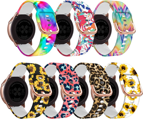 Compatible for Samsung Galaxy Watch 4 Classic 42mm 46mm,Galaxy Watch Active 2 40mm 44mm,Galaxy Watch 4 40mm 44mm Girls Women,20mm Quick Release Smart Watch Band for Watch 3 41mm/Watch 42mm/Gear Sport