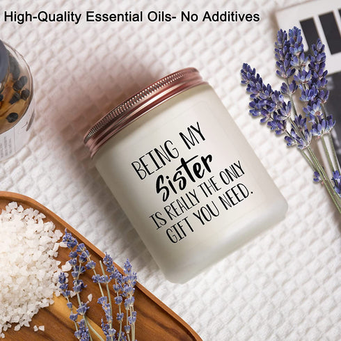 Funny Sister Gifts- Birthday Gifts for Sister- Gifts for Sisters from Sisters, from Brother- Christmas Gifts & Thanksgiving Gifts for Sister- Valentines Day Sister Gifts- Lavender Candles